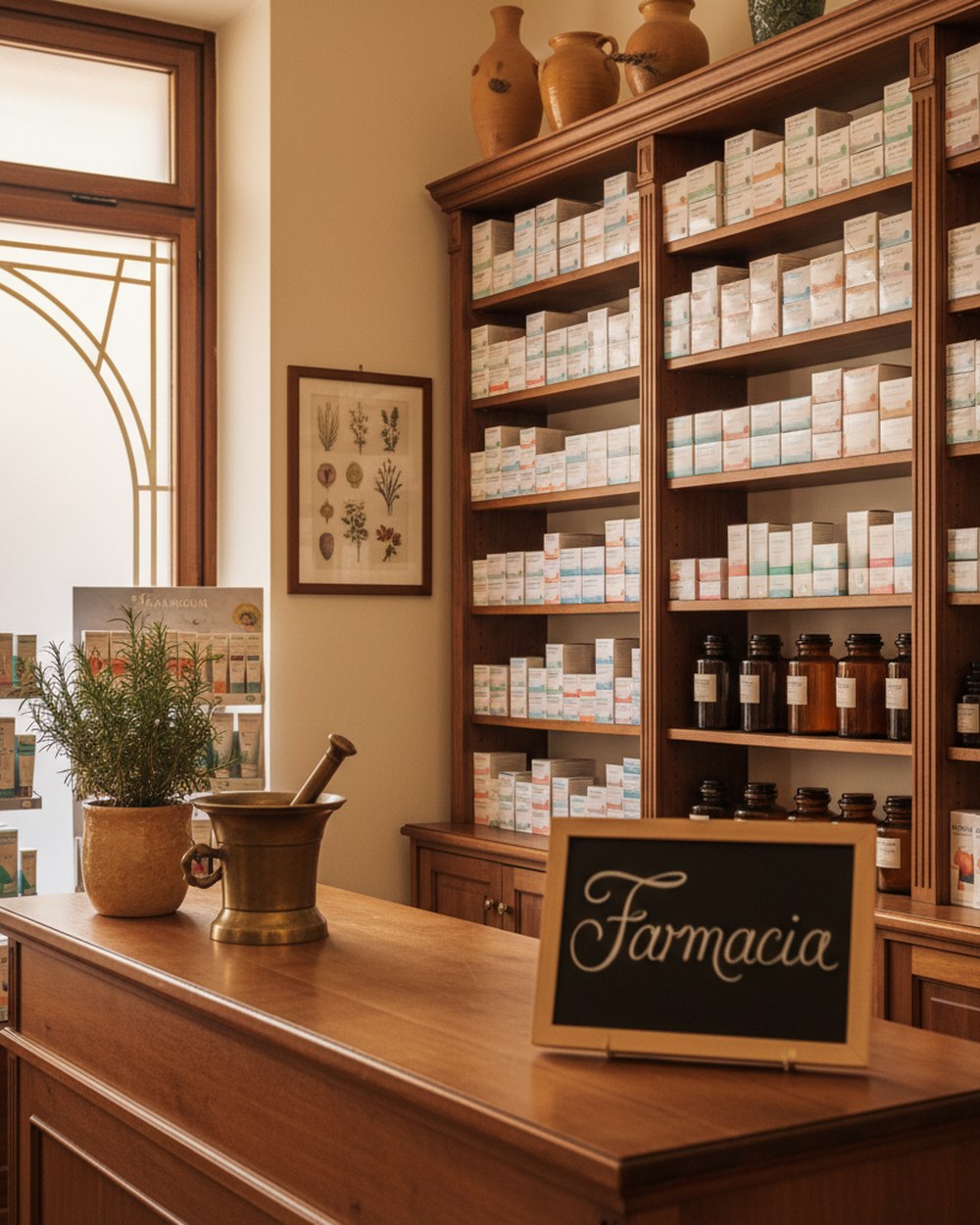 Interno della Farmacia del Pinocchio ad Ancona